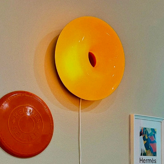 DESIGNER GLASS DONUT LAMP
