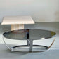 ITALIAN CHROME AND SMOKED GLASS COFFEE TABLE 1970’S