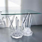 VINTAGE LUCITE STALAGMITE END TABLE