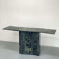 VERDE GREEN MARBLE CONSOLE TABLE, ITALY 1970